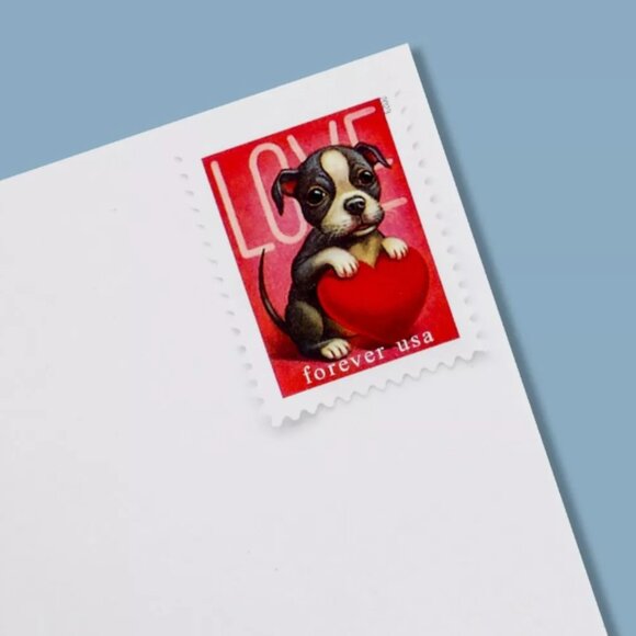 LOVE 2023 Sheet of 1000 USPS Puppy & Kitten US Forever Stamps - Picture 3 of 6